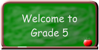 Welcome to Grade 5 Banner